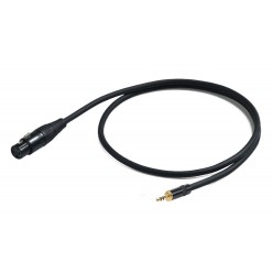 PROEL STAGE CHLP280LU15 CHALLENGE Series kabel zbalansowany XLRf 3pin - wtyk Jack 3.5 stereo, dł. 1.5m